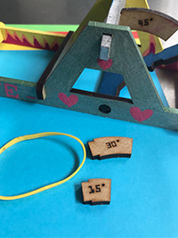 catapult met gradenbogen